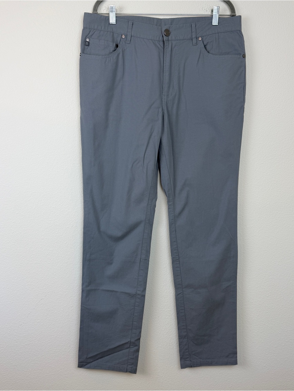 Free Fly Stretch Canvas 5 Pocket Pants Men’s 34x32 Blue Gray Bamboo Stretch